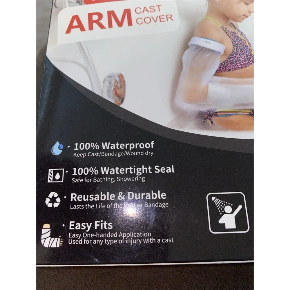 NEW YUNCHI Waterproof Arm Cast Cover Reusable Kids 9.5